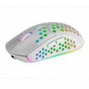 MARS GAMING RATON INALAMBRICO RECARGABLE MMW3W BLANCO