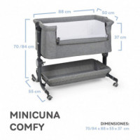 Minicuna Colecho Comfy Gris  MS