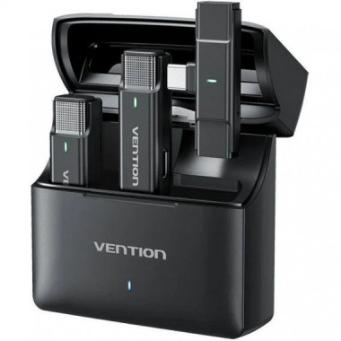 VENTION Microfono Inalambrico con Clip NCAB0 Usb-c / Receptor/ 2 Unidades