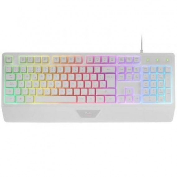 MARS GAMING TECLADO SEMIMECANICO MK124 BLANCO
