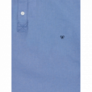 Polera silbon lino azul