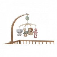 Movil Musical de Madera Safari Friends  LITTLE DUTCH