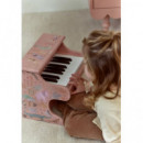 Piano de Madera Rosa Safari Friends  LITTLE DUTCH