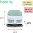Asiento Baby Base 2EN1 Mist  INGENUITY