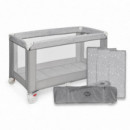 Cuna De Viaje Basic Gris Estrellas