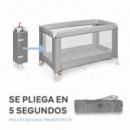 Cuna De Viaje Basic Gris Estrellas