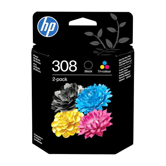 HP Pack de 2 Tintas 308 Negra y Color