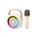 XO XOF42WH ALTAVOZ BLUETOOTH F42 + MICRÓFONO + EFECTOS LED BLANCO