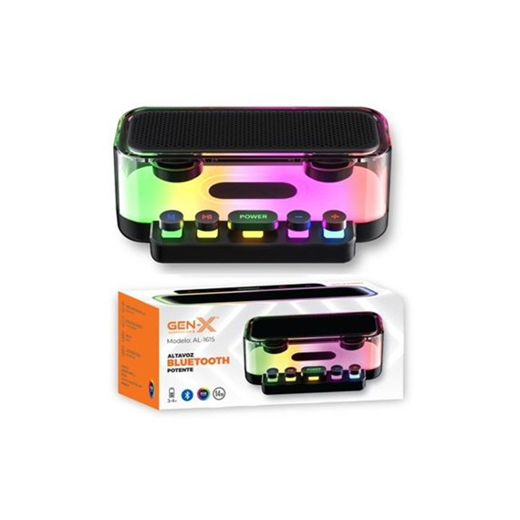 GEN-X AL-1615 ALTAVOZ BLUETOOTH 14W CON LED RGB
