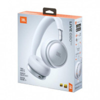 Auriculares Bluetooth JBL Live 680NC con Cancelación de Ruido Blanco