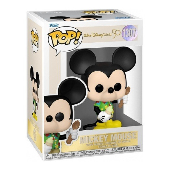 Funko POP Mickey Mouse Aloha Walt Disney Word 50 aniversario 1307