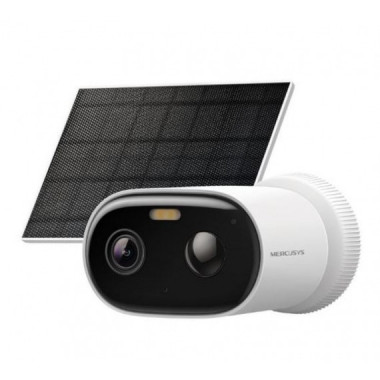 MERCUSYS CAMARA DE SEGURIDAD EXTERIOR IP WIFI CON PANEL SOLAR MC410 KIT