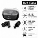 Auriculares Inalámbricos G42 BLUETOOTH Cancelación de Sonido Negro XO