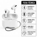 Auriculares Inalámbricos BLUETOOTH 5TA Gen Q5PODS Blanco XO