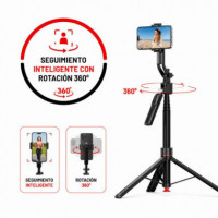 Soporte Selfie Trípode SS28 con Seguimiento Inteligente y BLUETOOTH XO