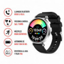 Reloj Inteligente Deportivo GT4 con Pantalla Mini Negro XO
