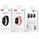 Reloj Inteligente Deportivo J10 Pantalla Amoled Cuadrado Magnético Negro XO