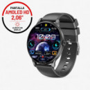 Reloj Inteligente J11 con Pantalla Redondo Magnético Negro XO