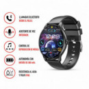Reloj Inteligente J11 con Pantalla Redondo Magnético Negro XO