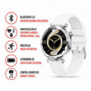Reloj Mujer J13 con Pantalla Amoled Forma Rombo Redonda Plata XO