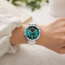 Reloj Mujer J13 con Pantalla Amoled Forma Rombo Redonda Plata XO