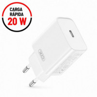 Cargador Rápido 20W USB CE15 Blanco XO