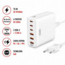 Cargador Rápido 75W con Cable 1.5M Blanco XO