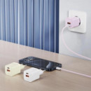 Cargador Rápido Usb-c Pd 20W L147 con Usb-a + Cable Usb-c Beige XO