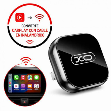 Adaptador Apple Carplay Inal&aacute;mbrico CZ026 Usb-a y Usb-c XO