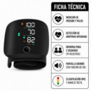 Monitor Portátil de Presión Arterial de Muñeca RS02 Negro XO