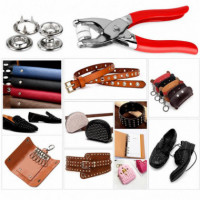 Kit Tenaza Grimpadora TS10 para Botones a Presión Metálicos 100 Pcs XO