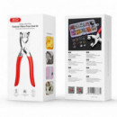 Kit Tenaza Grimpadora TS10 para Botones a Presión Metálicos 100 Pcs XO