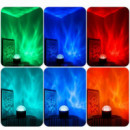 Lampara Proyector Led Aurora y Ondas de Agua OZ17 Blanco XO