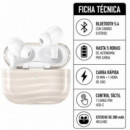 Auriculares Inalámbricos G38 BLUETOOTH Cancelación de Sonido Tws Beige XO
