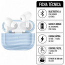 Auriculares Inalámbricos G38 BLUETOOTH Cancelación de Sonido Tws Azul XO