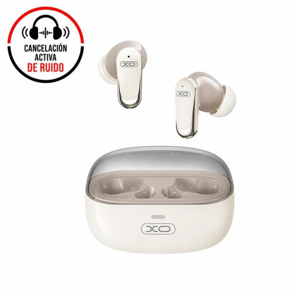 Auriculares Inalámbricos G42 BLUETOOTH Cancelación de Sonido Beige XO
