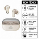 Auriculares Inalámbricos G42 BLUETOOTH Cancelación de Sonido Beige XO