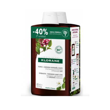 KLORANE Champu a la Quinina 2&ordm;UN 40% 400 Ml
