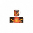 Taza Calcifer El castillo ambulante Studio Ghibli