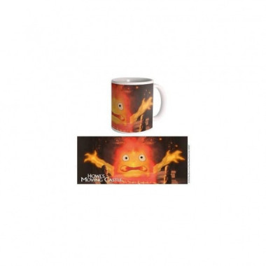 Taza Calcifer El castillo ambulante Studio Ghibli