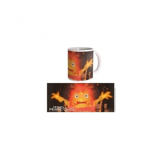 Taza Calcifer El castillo ambulante Studio Ghibli