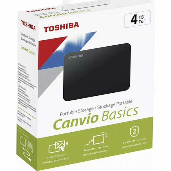 TOSHIBA Canvio Basics Disco Duro 4 Tb