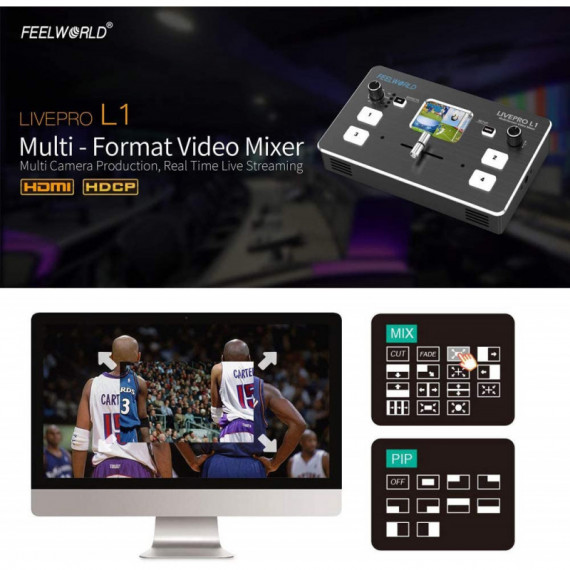 FEELWORLD Livepro L1 Mini Switcher - Guanxe Atlantic Marketplace