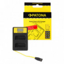 PATONA Cargador Smart Dual Lcd para Nikon EN-EL15