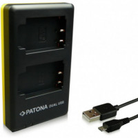 PATONA Cargador Dual Lcd para Fuji NP-W235