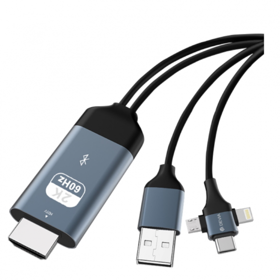DEVIA Cable HDMI 3 en 1 C/micro/lightning - Guanxe Atlantic Marketplace