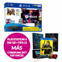 Playstation 4 Slim 500GB + Fifa 21 + Fut+ Cyberpunk 2077  SONY - Guanxe Atlantic Marketplace