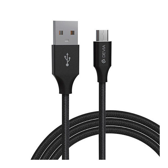 DEVIA Cable Gracious Lightning 2.4A 1M Negro - Guanxe Atlantic Marketplace