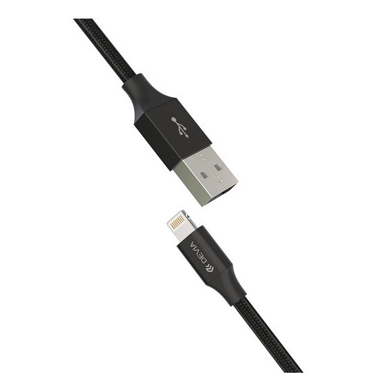 DEVIA Cable Gracious Lightning 2.4A 1M Negro - Guanxe Atlantic Marketplace