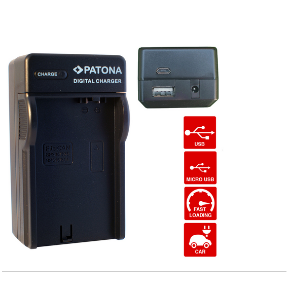 PATONA Cargador de Batería - Fujifim FNP-40/SLB-0837/KLIC-5000